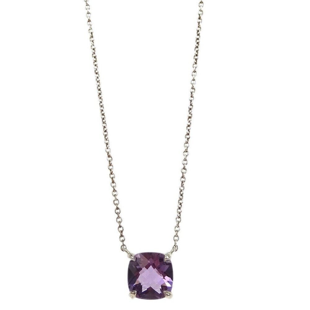 Tiffany & Co. Sparklers Pendant Necklace SV925 Amethyst Silver 186793